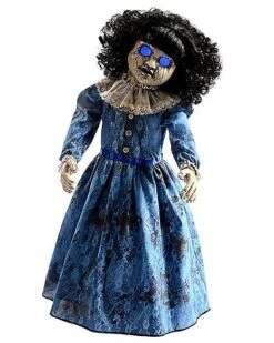 3 Ft Roaming Antique Doll Animatronic -Halloween Decoration Shop 07651979 f
