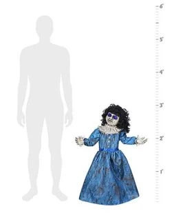 3 Ft Roaming Antique Doll Animatronic -Halloween Decoration Shop 07651979 g